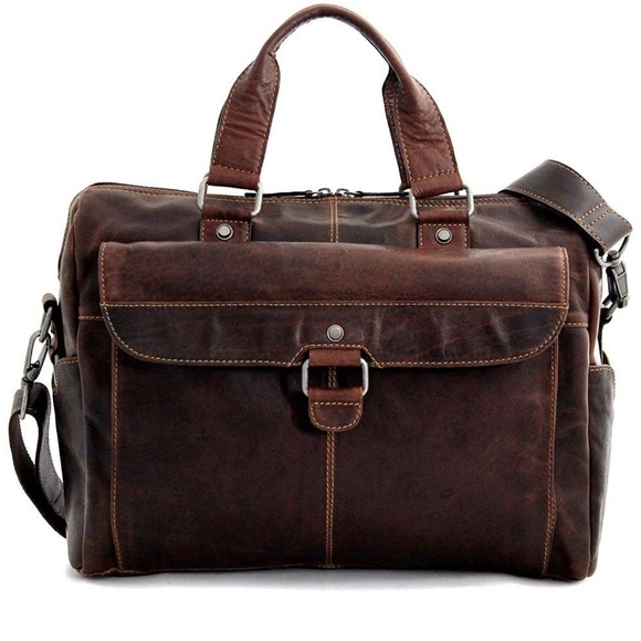 COPY - JACK GEORGE VOYAGER ZIPPERED BRIEFCASE # 7316